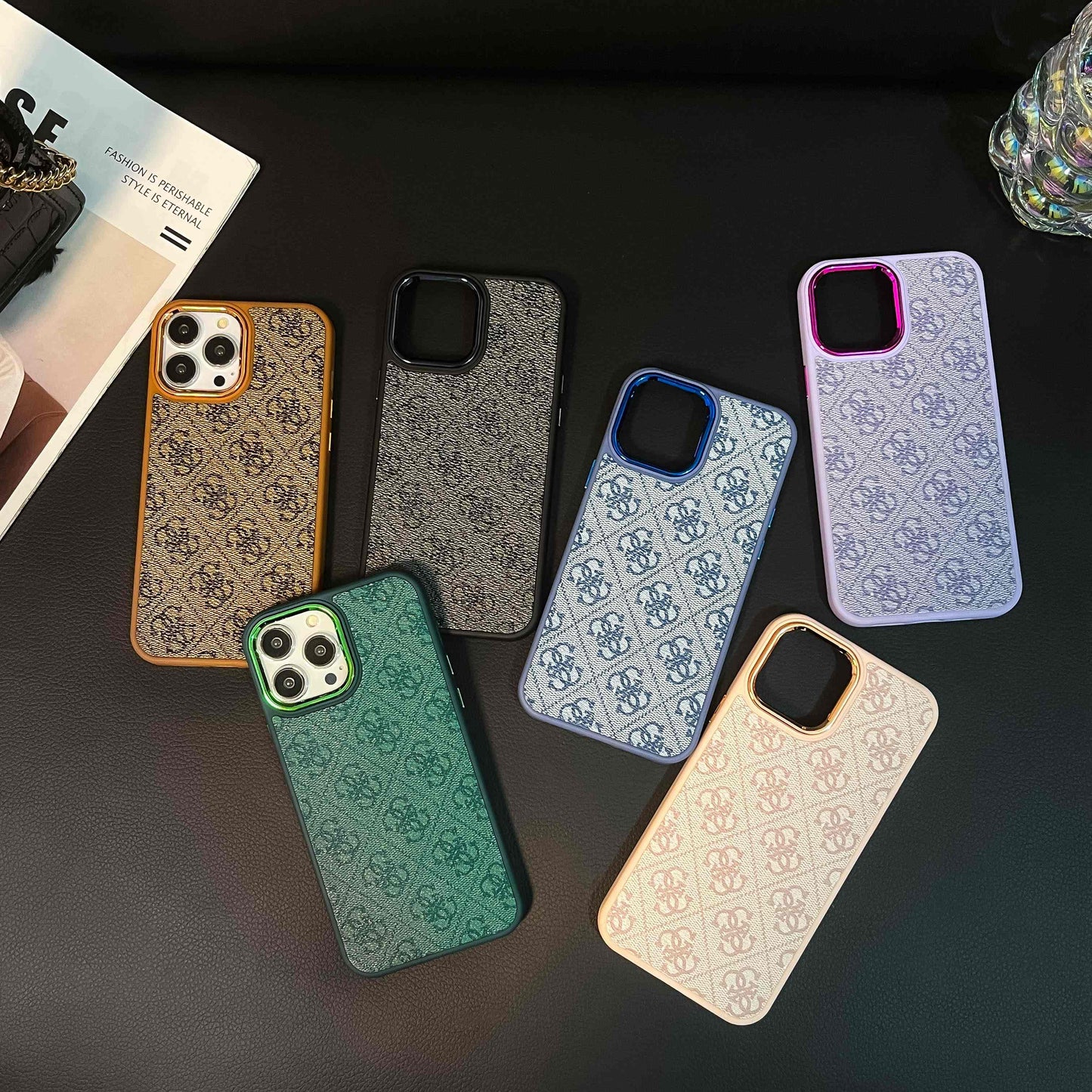 Purple Guess iPhone Case-MD231025 - Iphonecasehouse