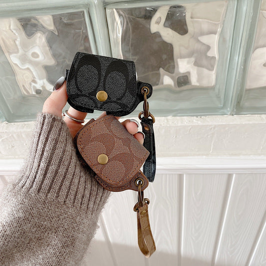 Leather Coach AirPods 3rd Generation Case Brown-CC231215 - Iphonecasehouse