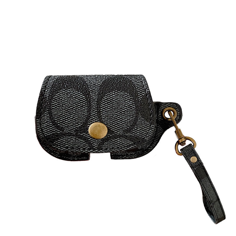 Leather Coach AirPods Pro Case Brown-CC231215 - Iphonecasehouse