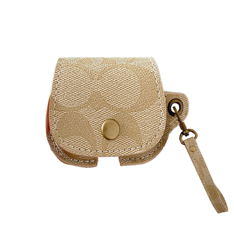 Leather Coach AirPods Pro Case Brown-CC231215 - Iphonecasehouse
