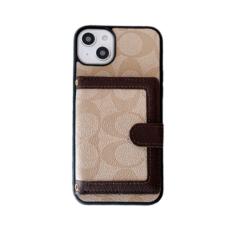 Coach iPhone Case With Wallet And Crossbody Strap Black -XK240402 - Iphonecasehouse