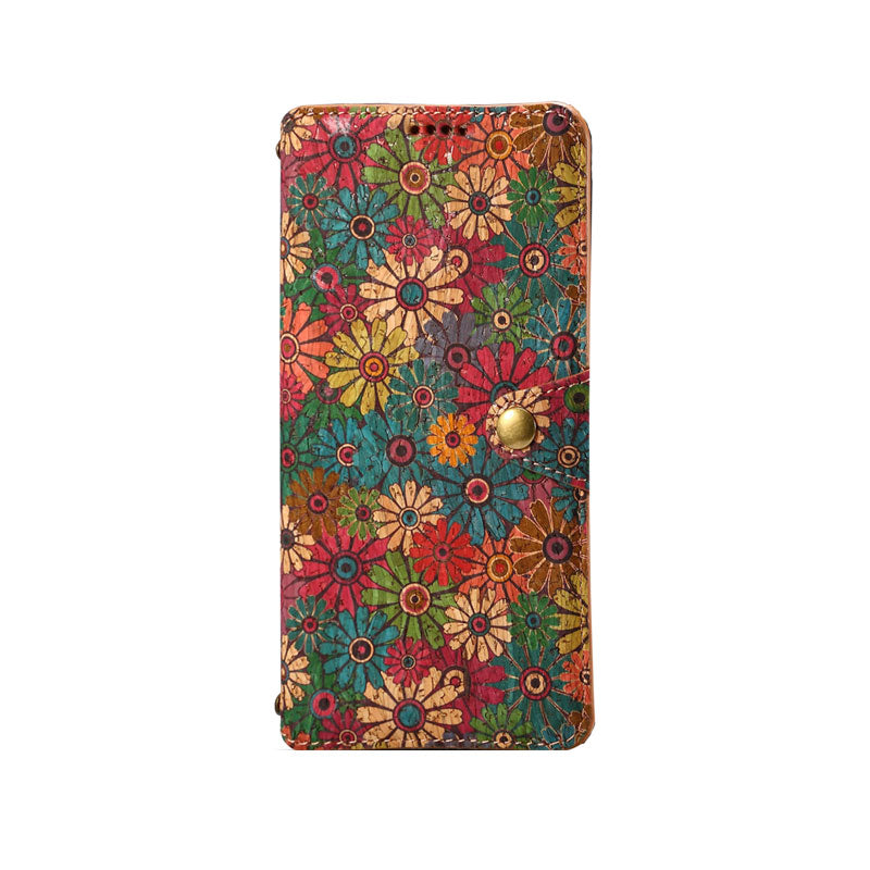 Vintage Floral seasons Leather Wallet Case – Boho Chic Protection for iPhone Case - Iphonecasehouse