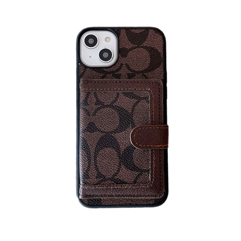 Coach iPhone Case With Wallet And Crossbody Strap Black -XK240402 - Iphonecasehouse
