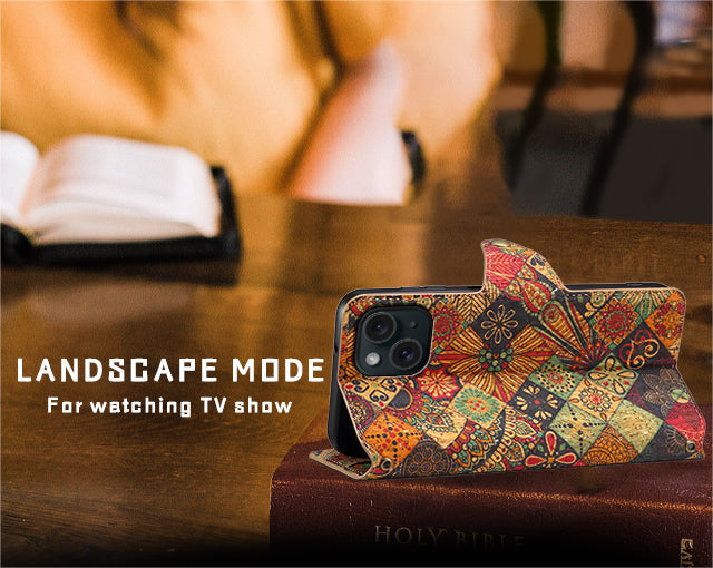 Vintage Floral seasons Leather Wallet Case – Boho Chic Protection for iPhone Case - Iphonecasehouse