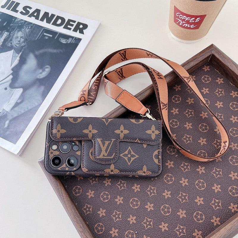 Lou Side Card Holder Crossbody iPhone Case - Iphonecasehouse