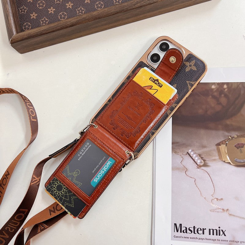 Lou Gold Cover Crossbody iPhone Case - Iphonecasehouse