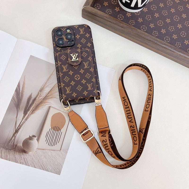 Lou Card Bag Crossbody Color Chain iPhone Case - Iphonecasehouse