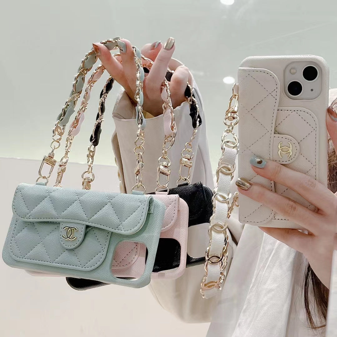 CN Pastel iPhone Cases Bag With Strap - Iphonecasehouse
