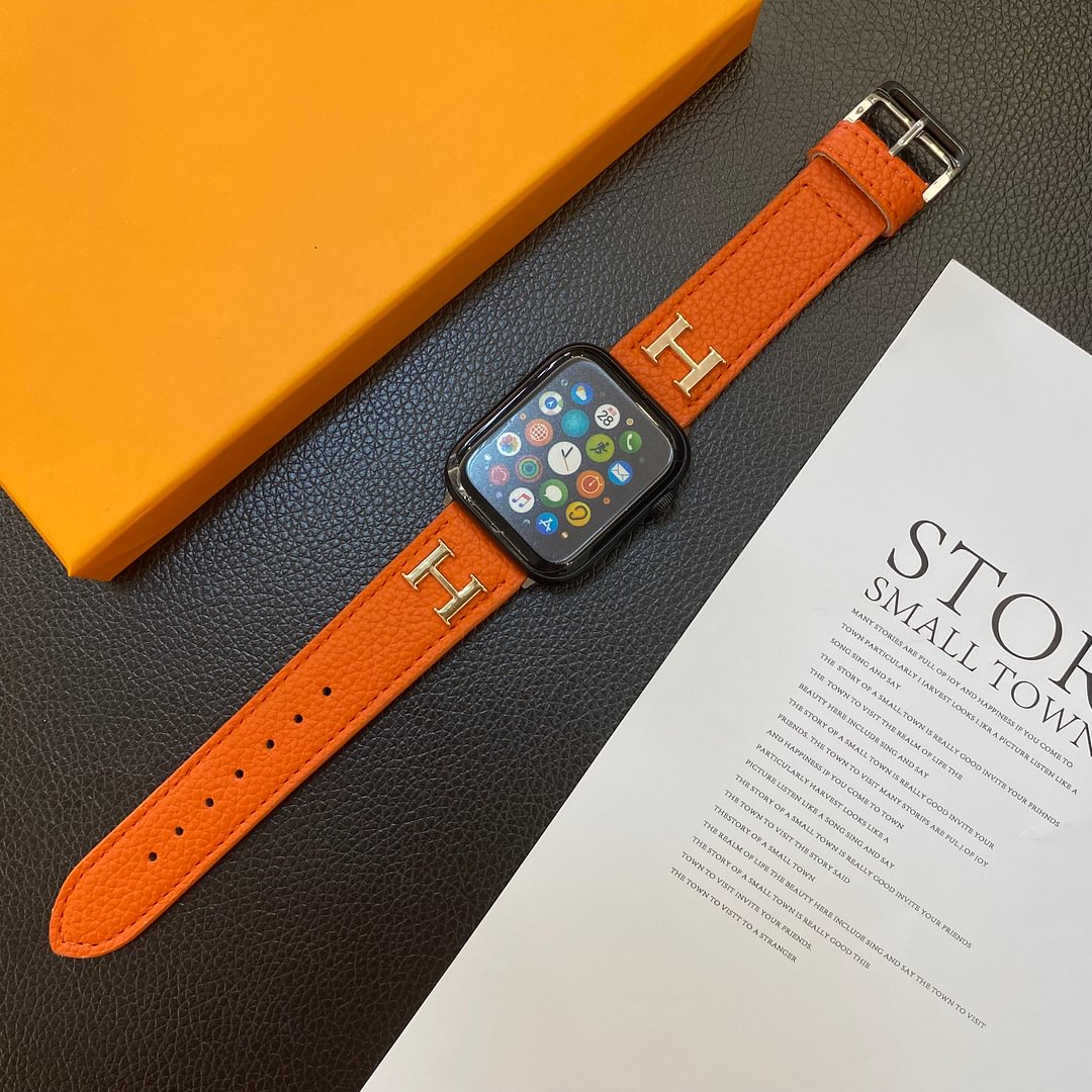 Genuine Pattern Leather Apple Watch Strap - Iphonecasehouse