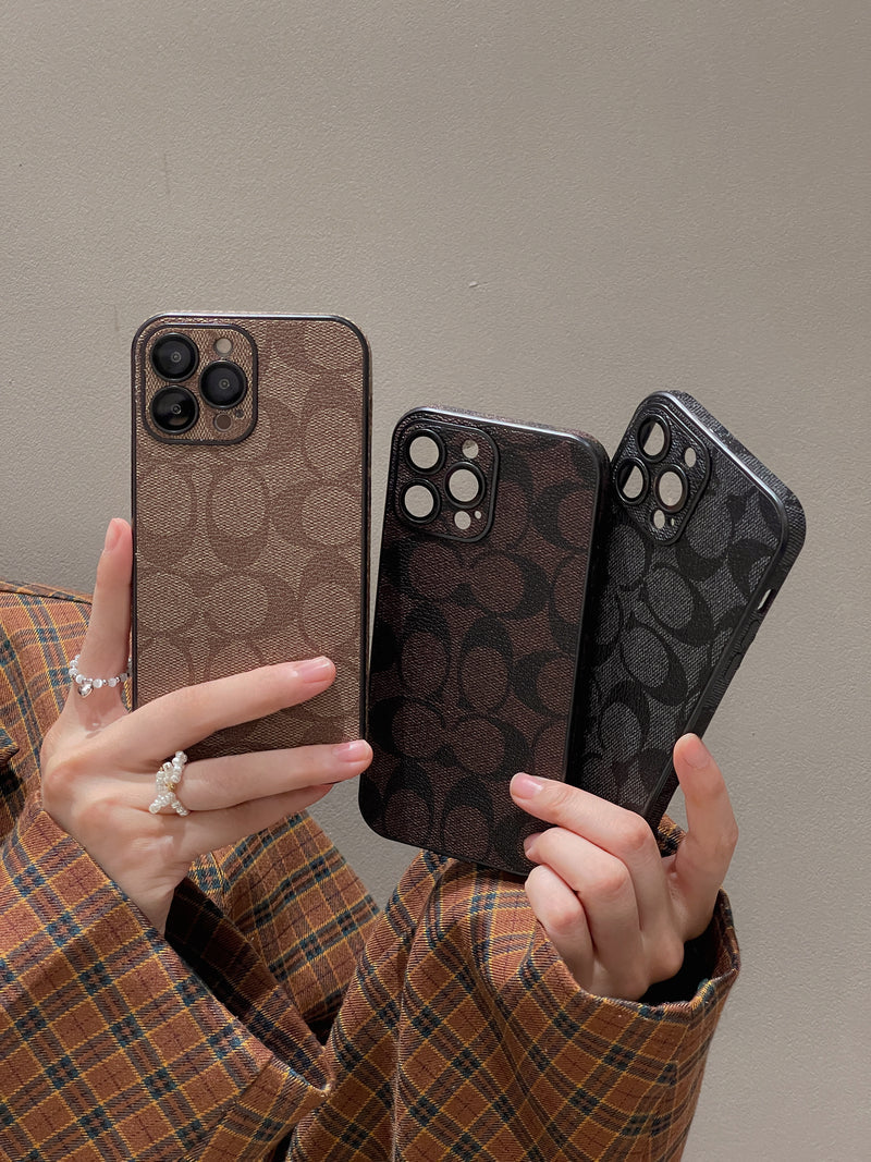 Coach iPhone Case Brown -QB240402 - Iphonecasehouse