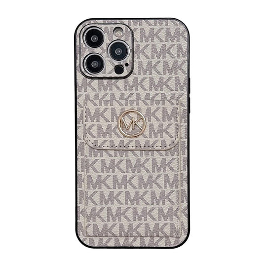 MK Card Bag Gold iPhone Case - Iphonecasehouse