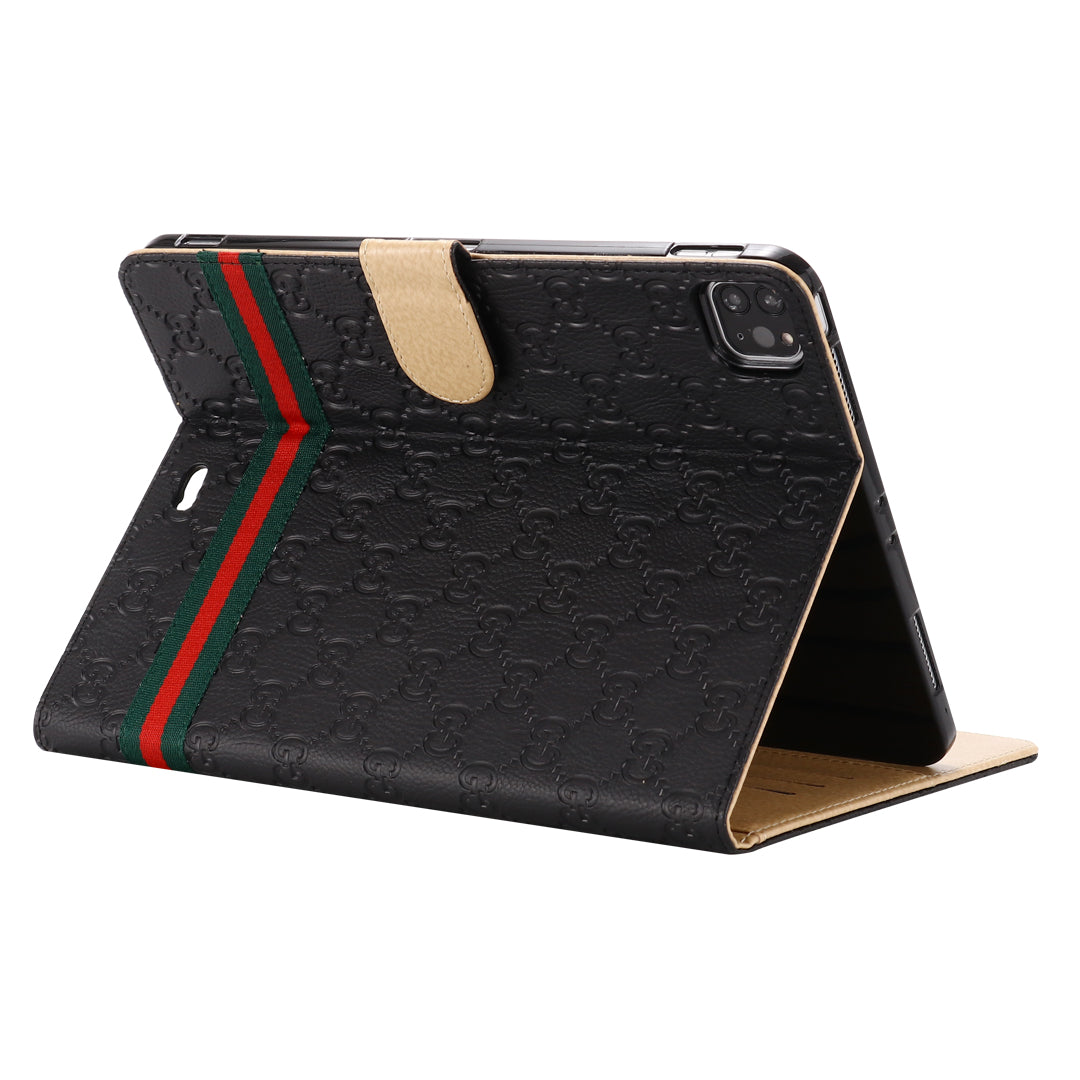 3D Embossing Flip Cover Holster Apple iPad Cases With Stand Function - Iphonecasehouse