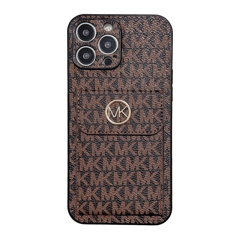 MK Card Bag Gold iPhone Case - Iphonecasehouse