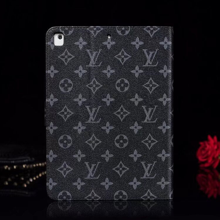 Elegant Monogram Canvas Flip Cover Apple iPad Protective Leather Case - Iphonecasehouse