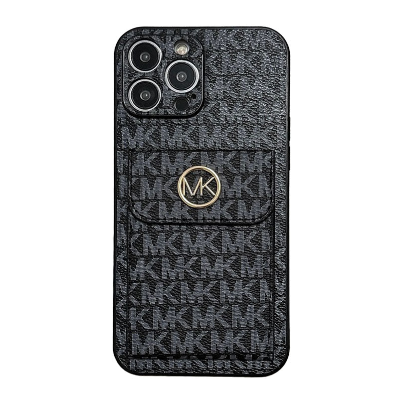 MK Card Bag Gold iPhone Case - Iphonecasehouse