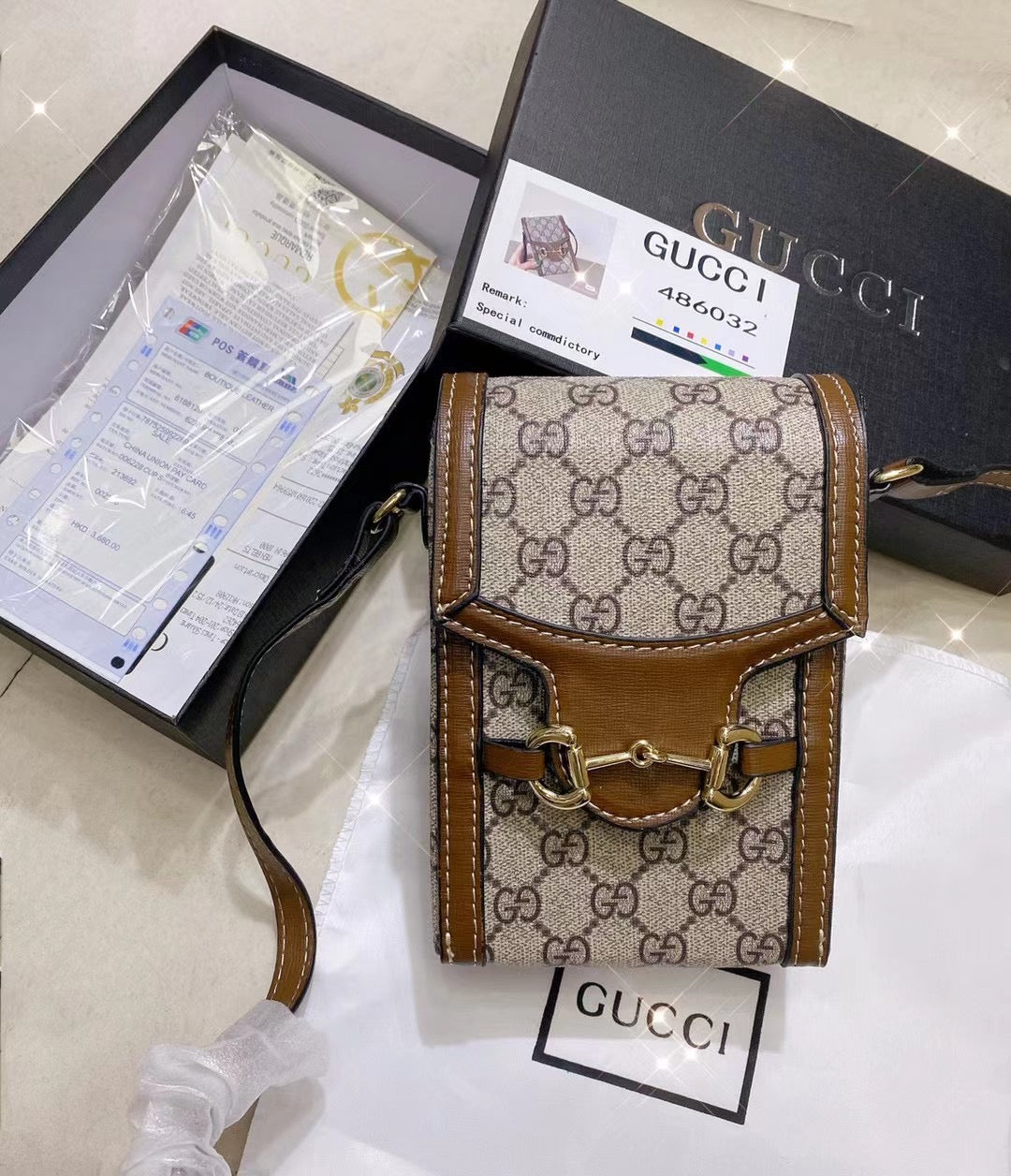 GG Crossbody Leather Bag - Iphonecasehouse