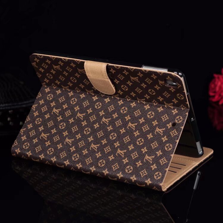 Elegant Monogram Canvas Flip Cover Apple iPad Protective Leather Case - Iphonecasehouse