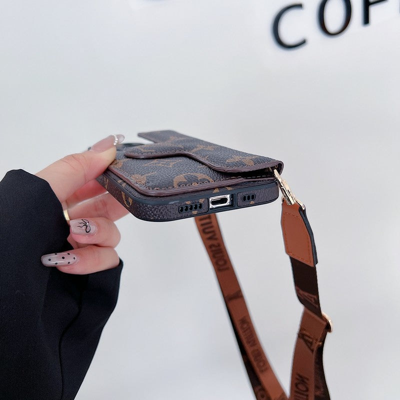 Lou Side Card Holder Crossbody iPhone Case - Iphonecasehouse