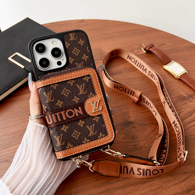 Lou GG Card Holder Chain iPhone Case - Iphonecasehouse