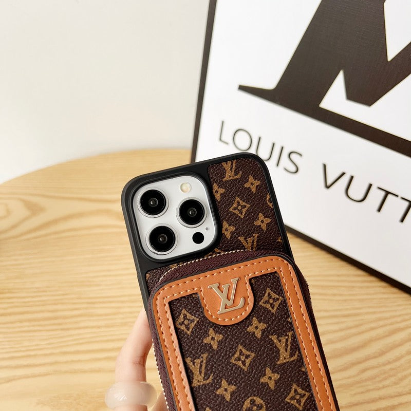 Lou GG Card Holder Chain iPhone Case - Iphonecasehouse
