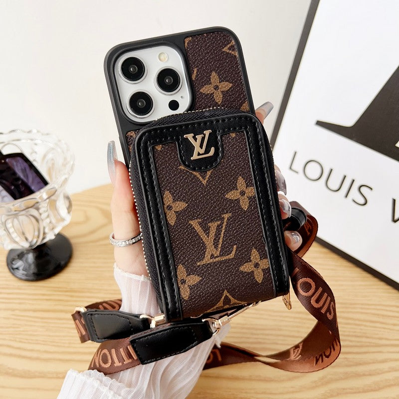 Lou GG Card Holder Chain iPhone Case - Iphonecasehouse
