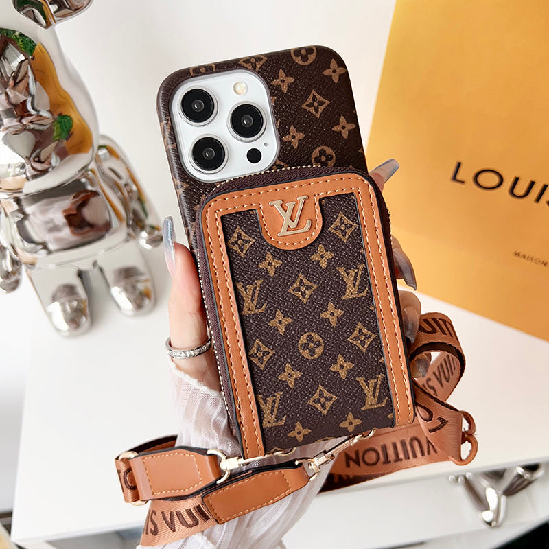 Lou GG Card Holder Chain iPhone Case - Iphonecasehouse