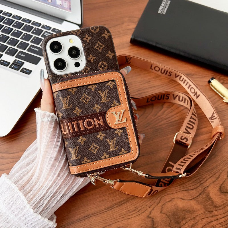 Lou GG Card Holder Chain iPhone Case - Iphonecasehouse