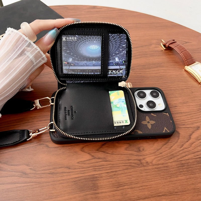 Lou GG Card Holder Chain iPhone Case - Iphonecasehouse