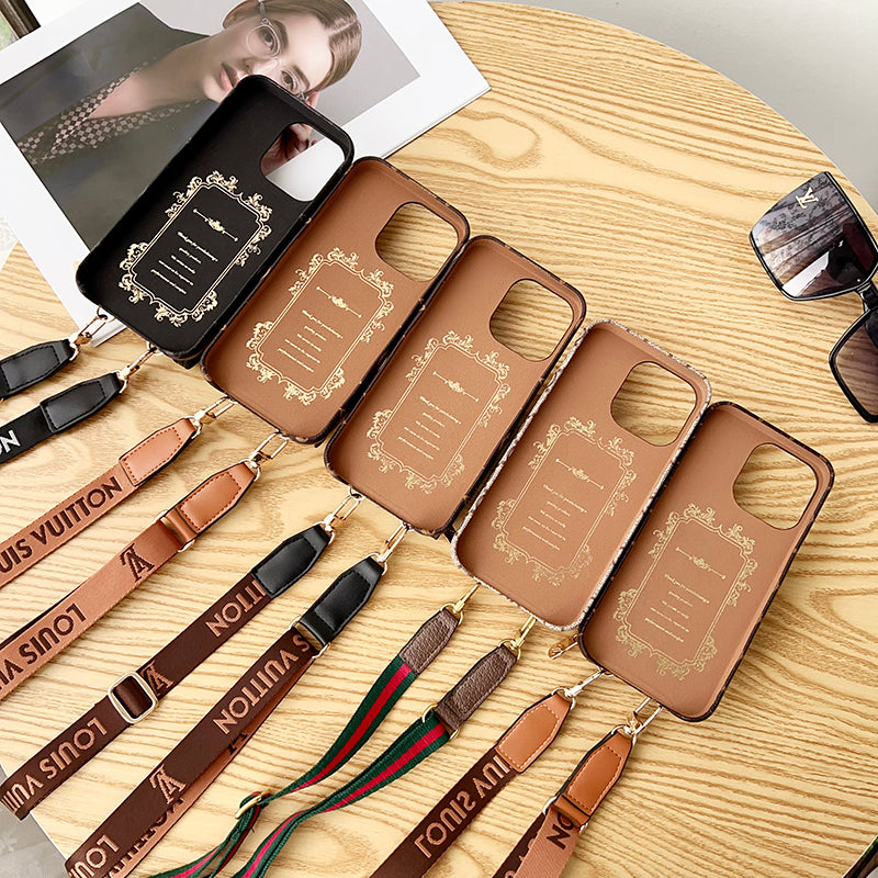 Lou GG Card Holder Chain iPhone Case - Iphonecasehouse