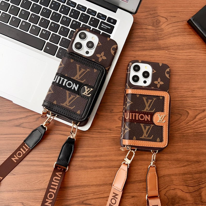 Lou GG Card Holder Chain iPhone Case - Iphonecasehouse