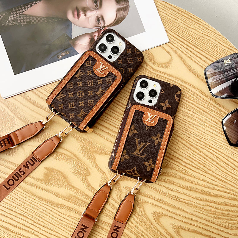Lou GG Card Holder Chain iPhone Case - Iphonecasehouse