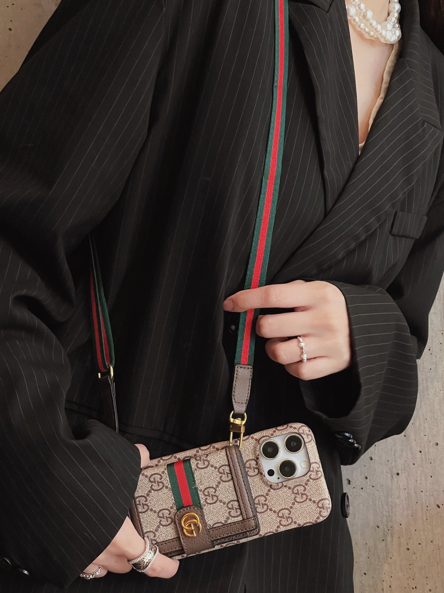 GG Card Bag iPhone Case - Iphonecasehouse