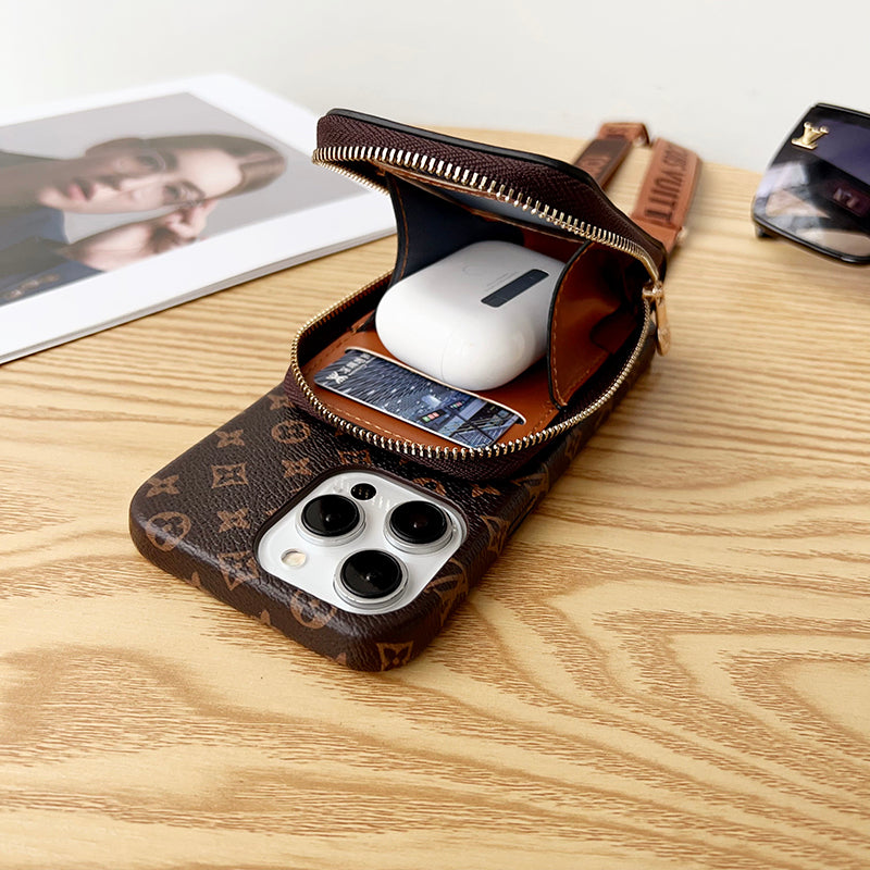 Lou GG Card Holder Chain iPhone Case - Iphonecasehouse
