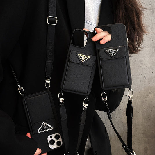 Pra Crossbody Leather iPhone Case - Iphonecasehouse