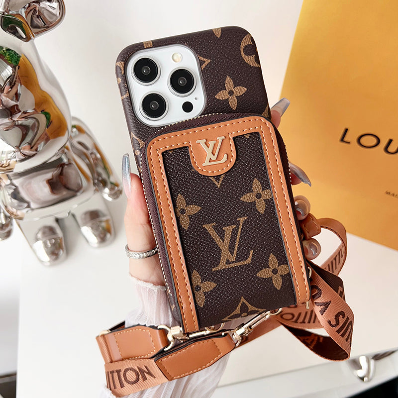 Lou GG Card Holder Chain iPhone Case - Iphonecasehouse