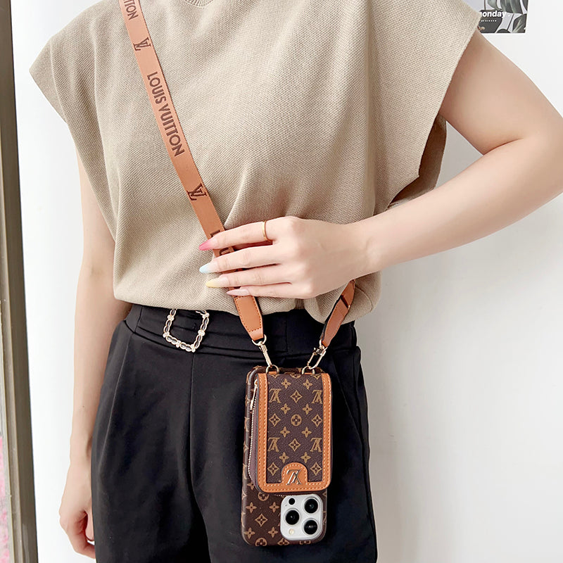 Lou GG Card Holder Chain iPhone Case - Iphonecasehouse