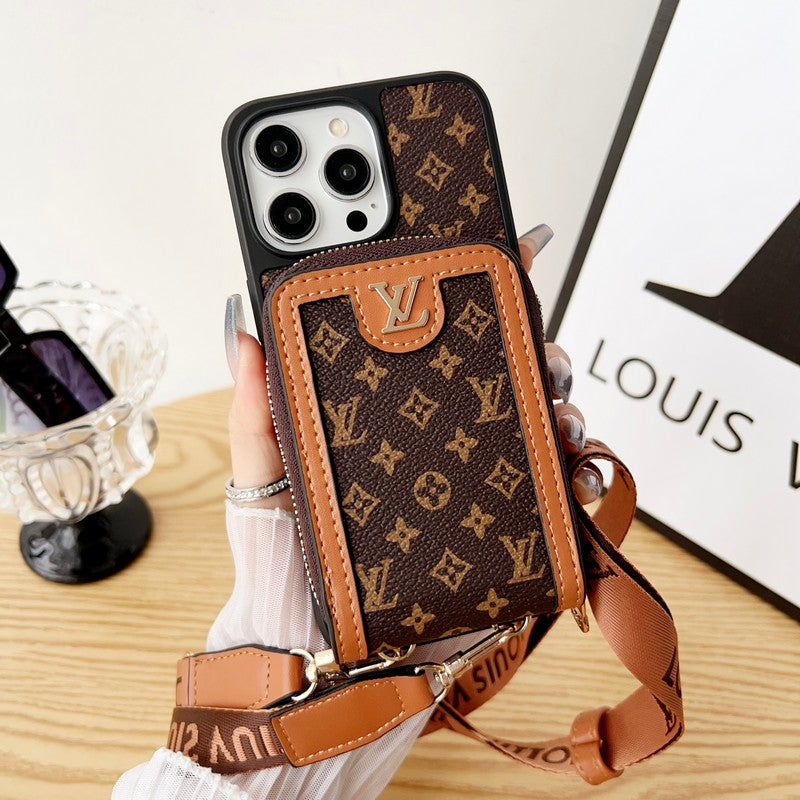 Lou GG Card Holder Chain iPhone Case - Iphonecasehouse