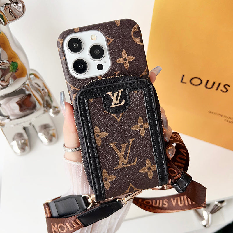 Lou GG Card Holder Chain iPhone Case - Iphonecasehouse