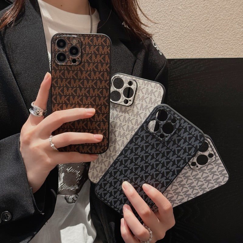 MK Leather iPhone Case - Iphonecasehouse