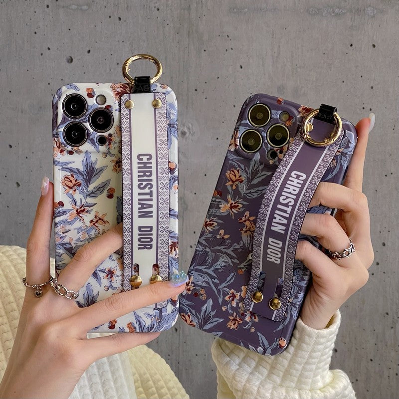 CD Purple & White Wristband iPhone Case - Iphonecasehouse