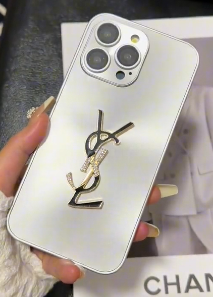 Y-S-L Shine x Mono iPhone Case With Chain - Iphonecasehouse