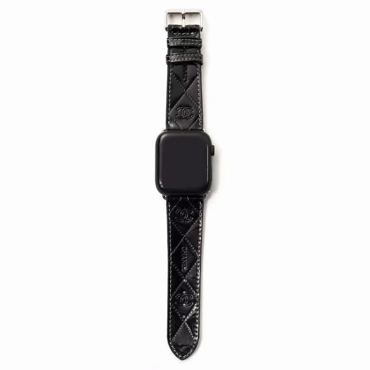GLOSSY LEATHER APPLE WATCH BAND - Iphonecasehouse