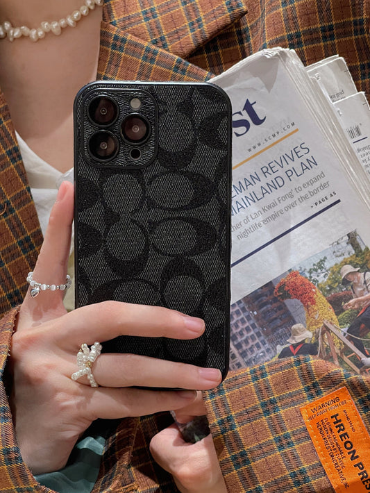 Coach iPhone Case Black -QB240402 - Iphonecasehouse