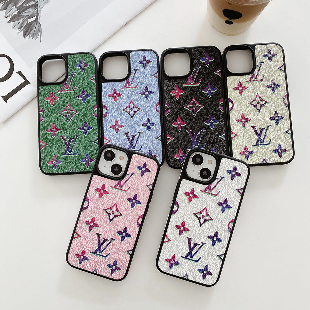 Lou Color Leather iPhone Case - Iphonecasehouse