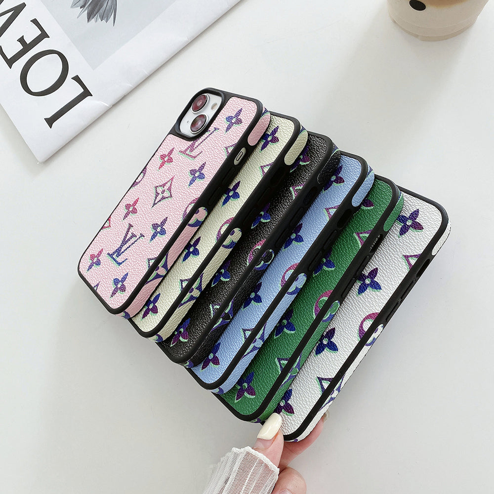 Lou Color Leather iPhone Case - Iphonecasehouse