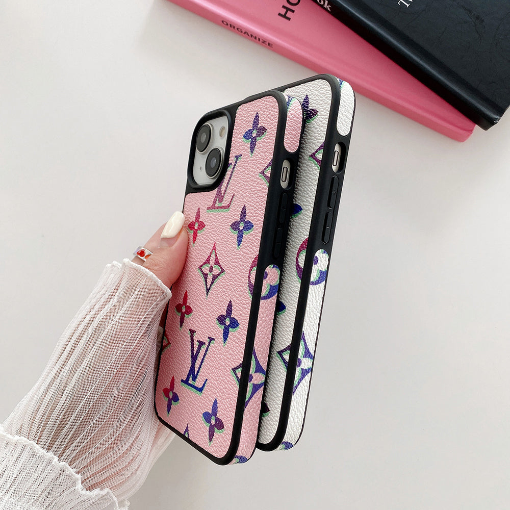 Lou Color Leather iPhone Case - Iphonecasehouse