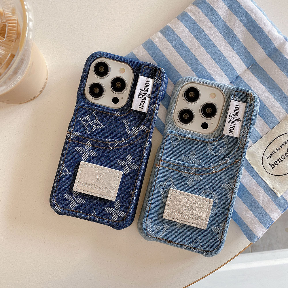 Lou Jeans Pattern iPhone Case - Iphonecasehouse