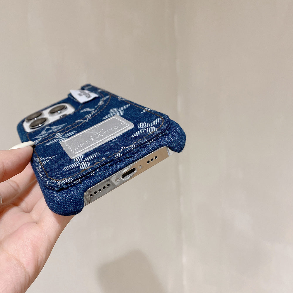 Lou Jeans Pattern iPhone Case - Iphonecasehouse