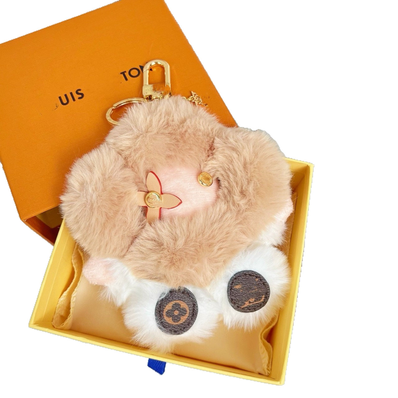 Fluffy Cute Sunflower Plush Keychain - Iphonecasehouse