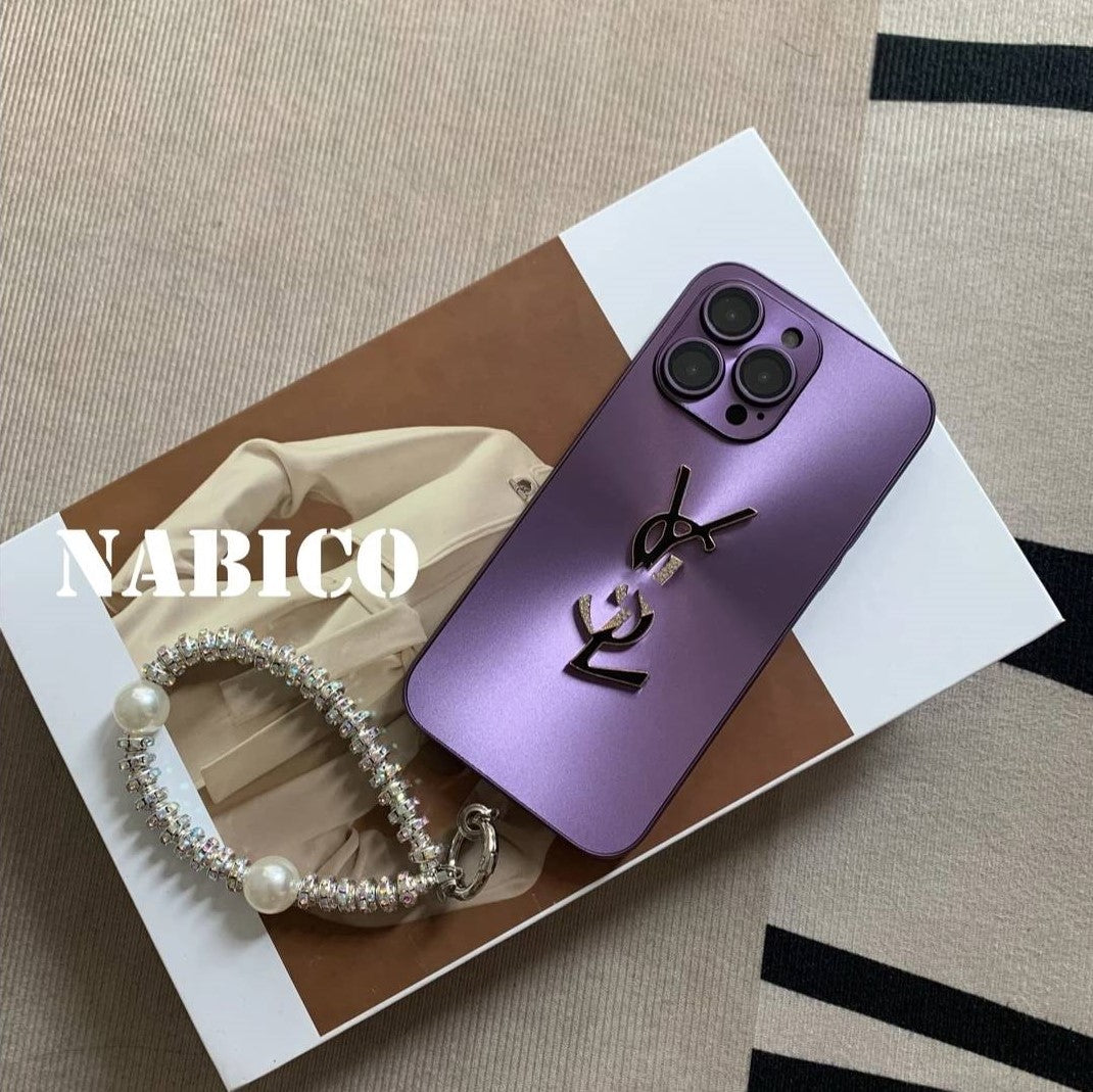Y-S-L Shine x Mono iPhone Case With Chain - Iphonecasehouse